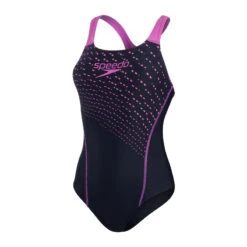 1-delig Vrouwen Zwempak Met Logo Speedo Eco Medley Medalist