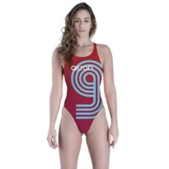 Adi Nine Meisjes Badpak Akron - Rood / Blauw