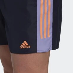 ADIDAS Short Length Colorblock 3-Stripes Zwemshort -Badpak Verkoop Winkel adidas short length colorblock 3 stripes zwemshort 3