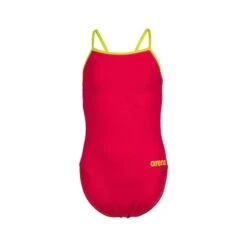 Arena Girl's Team Challenge Back Solid Swimsuit - Freak/Soft Green