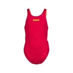 Arena Girl's Team Swim Tech Swimsuit - Freak/Soft Green