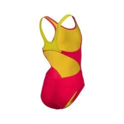 Arena Girl's Team Swim Tech Swimsuit - Freak/Soft Green -Badpak Verkoop Winkel arena girls team swim tech swimsuit freaksoft green 3