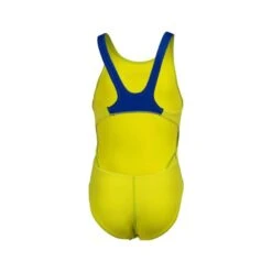 Arena Girl's Team Swim Tech Swimsuit - Soft Green/Neon Blue -Badpak Verkoop Winkel arena girls team swim tech swimsuit soft greenneon blue 4