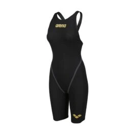 Badpak Verkoop Winkel 38 Arena Powerskin Carbon Core FX Closedback Kneesuit - Black/ Gold