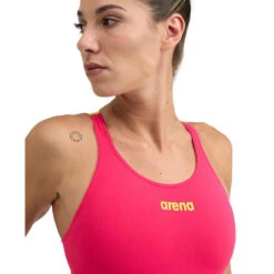 Arena Solid Swim Tech Back Swimsuit - Freak/Soft Green -Badpak Verkoop Winkel arena solid swim tech back swimsuit freaksoft green 2