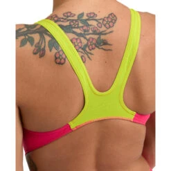 Arena Solid Swim Tech Back Swimsuit - Freak/Soft Green -Badpak Verkoop Winkel arena solid swim tech back swimsuit freaksoft green 3