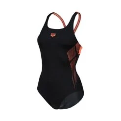 Arena Women's Streak Pro Back Swimsuit - Zwart/ Floreal -Badpak Verkoop Winkel arena womens streak pro back swimsuit zwart floreal 2