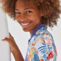 Badpak Met Lange Mouwen Voor Surfen Meisjes 10 Badpak Met Lange Mouwen Voor Surfen Meisjes -Badpak Verkoop Winkel badpak met lange mouwen voor meisjes stormblauw 4