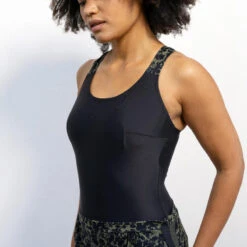 Badpak Met Losse Short Voor Aquafitness Sofi -Badpak Verkoop Winkel badpak met ruimvallende short voor aquafitness sofi lica zwartkaki 3