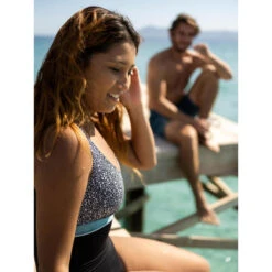 Corrigerend Damesbadpak Kaipearl Triki -Badpak Verkoop Winkel corrigerend badpak voor zwemmen dames kaipearl triki leo zwart 12