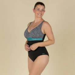 Corrigerend Damesbadpak Kaipearl Triki -Badpak Verkoop Winkel corrigerend badpak voor zwemmen dames kaipearl triki leo zwart 2