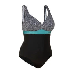 Corrigerend Damesbadpak Kaipearl Triki -Badpak Verkoop Winkel corrigerend badpak voor zwemmen dames kaipearl triki leo zwart 5