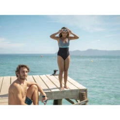 Corrigerend Damesbadpak Kaipearl Triki -Badpak Verkoop Winkel corrigerend badpak voor zwemmen dames kaipearl triki leo zwart 6