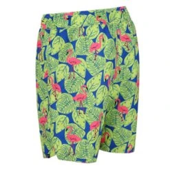 Regatta Heren Hamza Flamingo Zwemshorts (Heldere Kiwi) -Badpak Verkoop Winkel heren hamza flamingo zwemshorts heldere kiwi 2