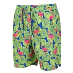 Regatta Heren Hamza Flamingo Zwemshorts (Heldere Kiwi) -Badpak Verkoop Winkel heren hamza flamingo zwemshorts heldere kiwi 3