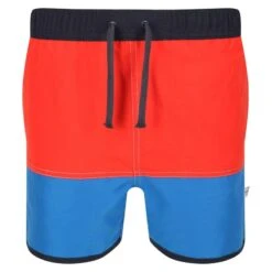 Regatta Kinderen/Kinderen Sergio Zwemshorts (Vurig Rood/Imperial Blue)