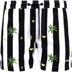 Mr.Bowmont The Unwinder Zwembroek Zwart/wit Gestreept