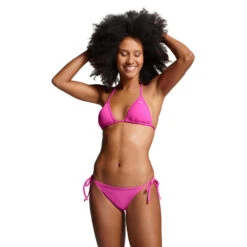 Puma Bikinibroekje Side Tie Neon Pink -Badpak Verkoop Winkel puma bikinibroekje side tie neon pink 2