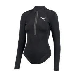 PUMA Swim Surfpak Voor Dames Met Lange Mouwen Zwart -Badpak Verkoop Winkel puma swim surfpak voor dames met lange mouwen zwart 3