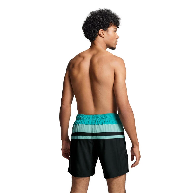 Puma Zwembroek Heren Heritage Stripe Benjamin Black Teal Combo 2 Puma Zwembroek Heren Heritage Stripe Benjamin Black Teal Combo - Afbeelding 2