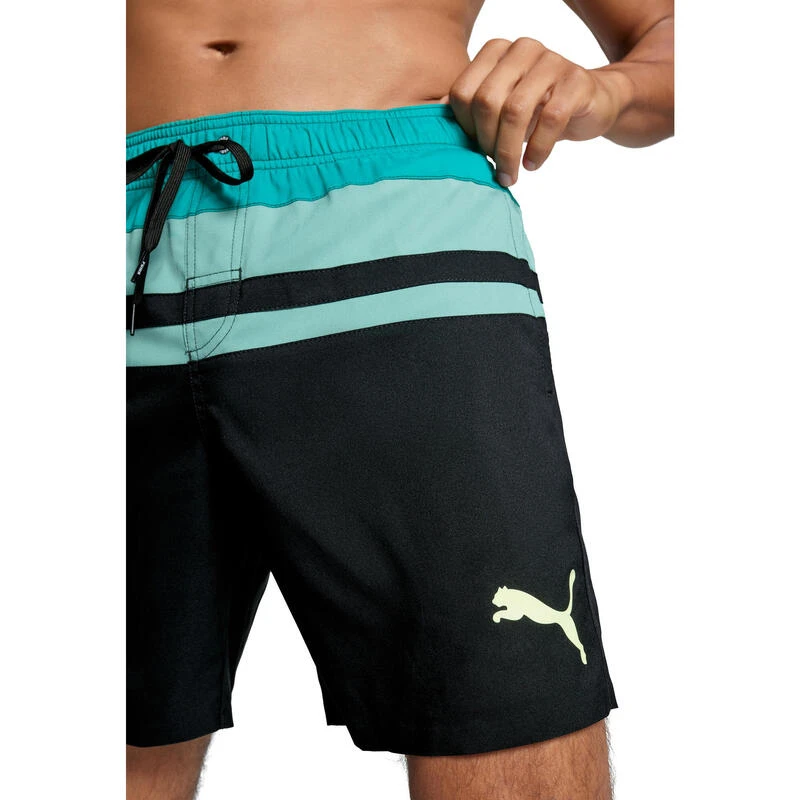 Puma Zwembroek Heren Heritage Stripe Benjamin Black Teal Combo 3 Puma Zwembroek Heren Heritage Stripe Benjamin Black Teal Combo - Afbeelding 3