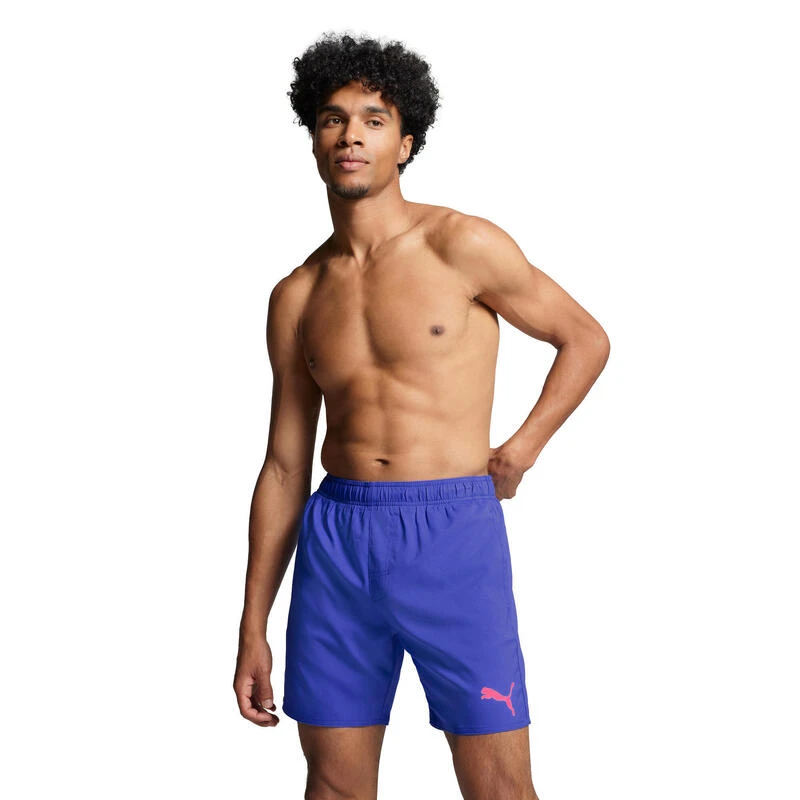 Puma Zwembroek Heren Mid Shorts Benjamin Blue 1 Puma Zwembroek Heren Mid Shorts Benjamin Blue