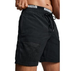 Puma Zwembroek Heren Utility Mid Shorts Zwart -Badpak Verkoop Winkel puma zwembroek heren utility mid shorts zwart 3