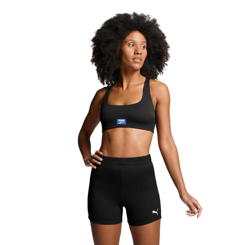 Puma Zwemshort Dames Ribbed Hot Pants Black Combo 3 Puma Zwemshort Dames Ribbed Hot Pants Black Combo - Afbeelding 3
