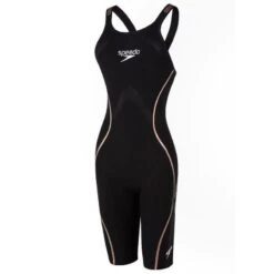 SPEEDO FASTSKIN LZR PURE INTENT OPENBACK KNEESKIN - BLACK / ROSE GOLD -Badpak Verkoop Winkel speedo fastskin lzr pure intent openback kneeskin black rose gold 2