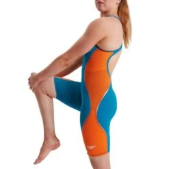 Speedo Fastskin LZR Pure Intent Openback Kneeskin - Pacific Inferno -Badpak Verkoop Winkel speedo fastskin lzr pure intent openback kneeskin pacific inferno 3