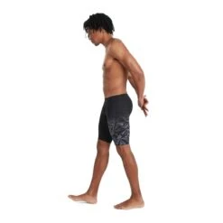 Speedo Men's Hyperboom Placement V-Cut Jammer - Black/ Oxid Grey -Badpak Verkoop Winkel speedo mens hyperboom placement v cut jammer black oxid grey 2