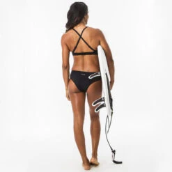 Surfbikinibroekje Voor Dames SAVANA Met Opengewerkte Details En Aantrekkoordje ZWART -Badpak Verkoop Winkel surfbikinibroekje voor dames savana met opengewerkte details en aantrekkoordje zwart 9