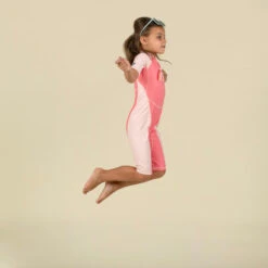 Uv-werend Zwempakje Voor Peuters Kloupi Roze Met Pandaprint -Badpak Verkoop Winkel uv werend zwempakje voor peuters kloupi roze met regenboogprint 3