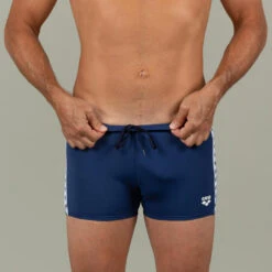 Arena Zwemboxer Voor Heren VINTAGE Blauw/wit -Badpak Verkoop Winkel zwemboxer voor heren vintage blauwwit 3