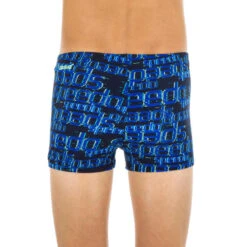 Speedo Zwemboxer Voor Jongens Blauw Met Print -Badpak Verkoop Winkel zwemboxer voor jongens blauw met print 3
