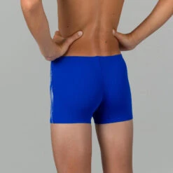 Arena Zwemboxer Voor Jongens NEON Blauw/wit -Badpak Verkoop Winkel zwemboxer voor jongens neon blauwwit 2