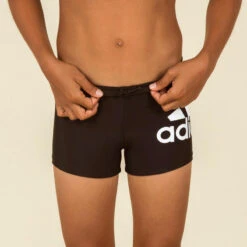 ADIDAS Zwemboxer Voor Kinderen Zwart Wit Met Logo -Badpak Verkoop Winkel zwemboxer voor kinderen zwart wit met logo 2
