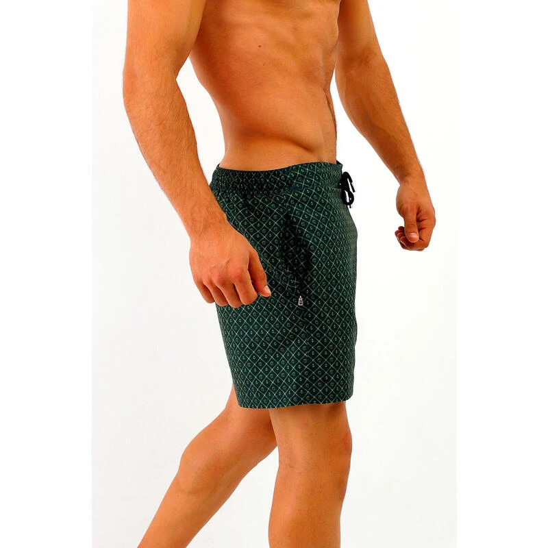 Zwembroek Heren White Tip Groen 3 Zwembroek Heren White Tip Groen - Afbeelding 3