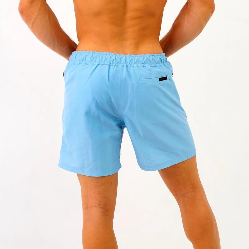 Zwembroek Heren White Tip Licht Blauw 2 Zwembroek Heren White Tip Licht Blauw - Afbeelding 2