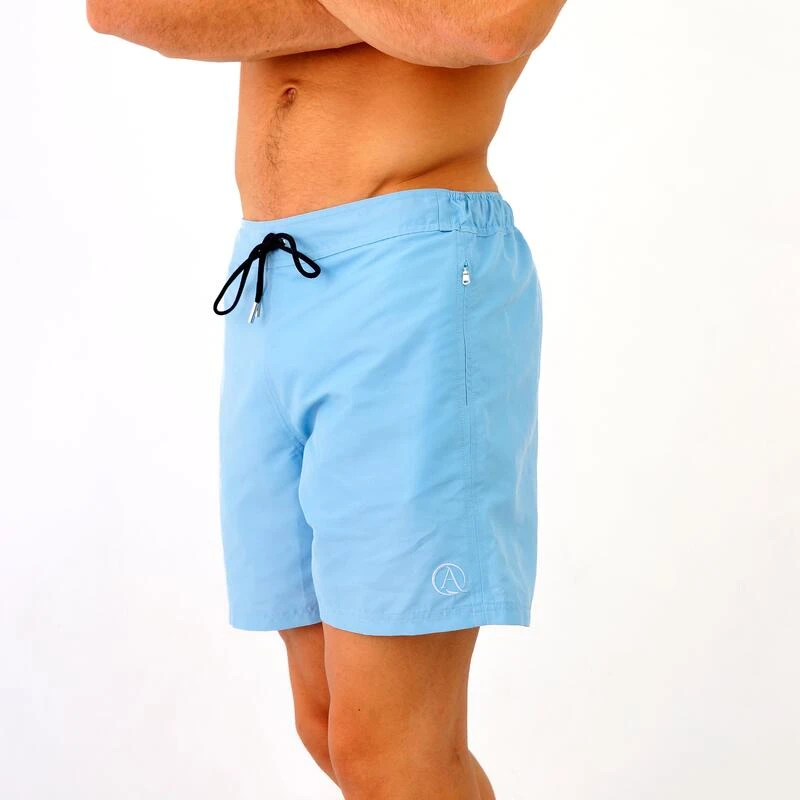 Zwembroek Heren White Tip Licht Blauw 3 Zwembroek Heren White Tip Licht Blauw - Afbeelding 3