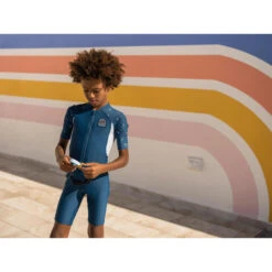 Zwempak Met Korte Mouwen En Pijpen Voor Jongens 100 Marineblauw -Badpak Verkoop Winkel zwempak met korte mouwen en pijpen voor jongens 100 marineblauw 9